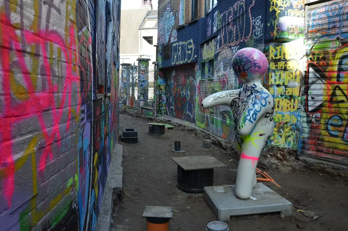 Gent: Werregarenstraat (Grafiti Sokağı)